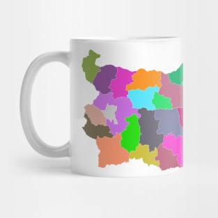 Bulgaria Color Map Mug